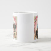 Grande Tasse Clown Distribuant Des Fleurs À Une Femme À Cheval (Devant)