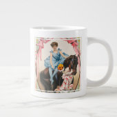 Grande Tasse Clown Distribuant Des Fleurs À Une Femme À Cheval (Droite)