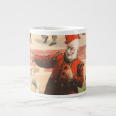 Grande Tasse Clowns Avec Oies, Coqs Et Âne. (Devant)
