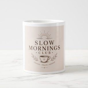 Grande Tasse Club des matins calmes Esthétique cosy Café Design