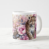 Grande Tasse Club Leopard & Roses (Devant droit)