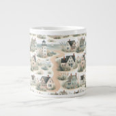 Grande Tasse Coastal Cottage Lighthouse Pattern (Devant)