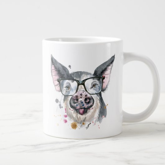 Grande Tasse Cochon branché (Droite)