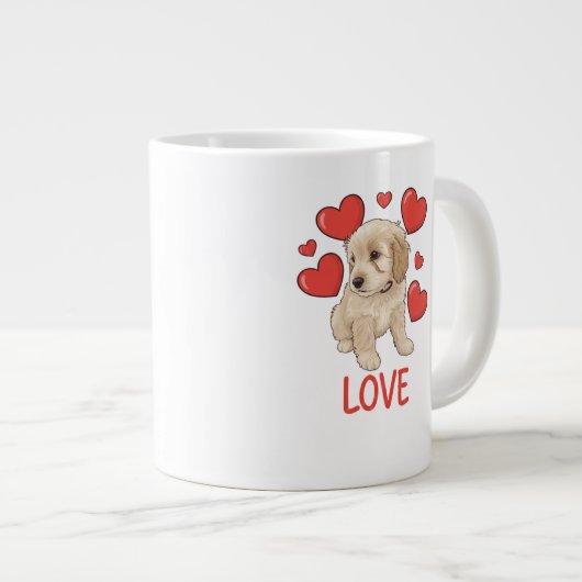 Grande Tasse Cockapoo Love (Devant droit)