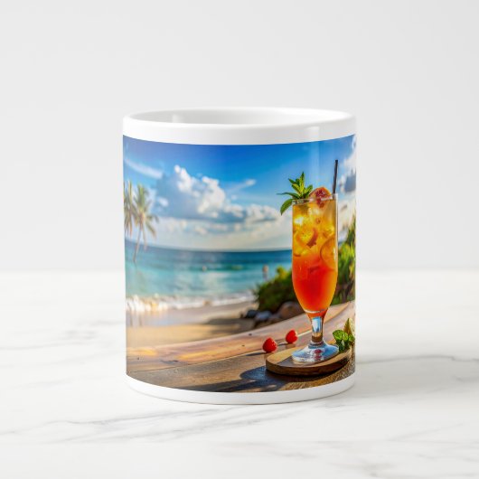Grande Tasse Cocktail sur la plage (Devant)