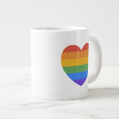 Grande Tasse Coeur arc-en-ciel (Devant droit)