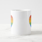 Grande Tasse Coeur arc-en-ciel (Devant)