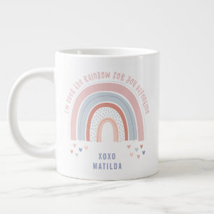 Grande Tasse Coeur arc-en-ciel jolie salle de classe cadeau val