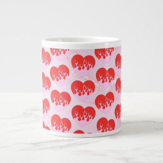 Grande Tasse Cœur de Feu (Devant)