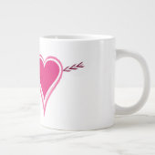 Grande Tasse Cœur & Flèche-Raspberry (Droite)