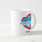 Grande Tasse Coeur portugais joyeux (Devant droit)