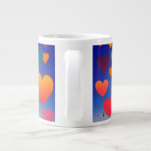 Grande Tasse Coeurs dans le ciel | (Dos)