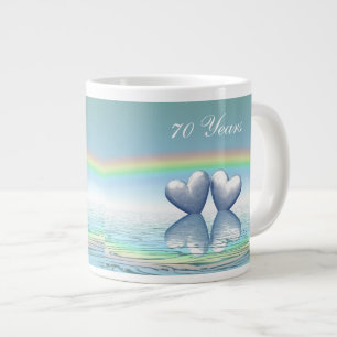 Grande Tasse Coeurs de platine du 70e anniversaire