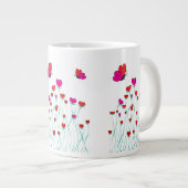 Grande Tasse Coeurs et papillons Valentine Love (Devant droit)