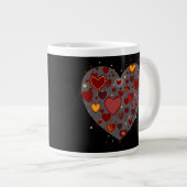 Grande Tasse Cœurs partout (Devant droit)