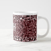 Grande Tasse Coeurs rouges et noirs fantaisistes (Droite)