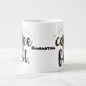 Grande Tasse Coffee First Hand Letted Calligraphie Typographie (Devant)