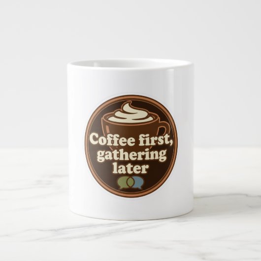 Grande Tasse Coffee Lover Daily Ritual Sticker (Devant)