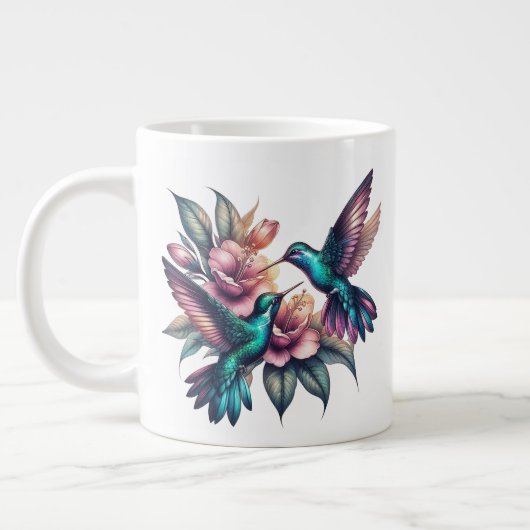 Grande Tasse Colibri et fleur (Gauche)