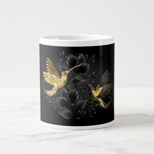 Grande Tasse Colibri noir et or