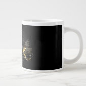 Grande Tasse Colibri noir et or (Droite)