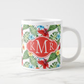Grande Tasse Colibri tropical| Monogramme (Droite)