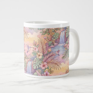 Grande Tasse Colibris Hibiscus Cascade Joie