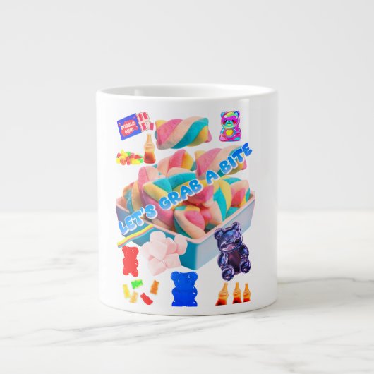 Grande Tasse Collage de bonbons (Devant)