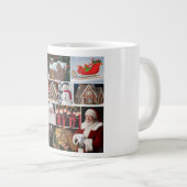 Grande Tasse Collage de Noël festif (Devant droit)