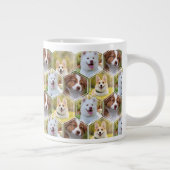 Grande Tasse Collage de photos 7 personnalisées Hexagon Coffee  (Droite)