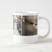 Grande Tasse Collage de photos de mariage personnalisé (Droite)