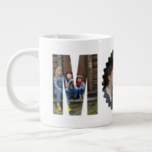 Grande Tasse Collage de photos personnalisé MAMAN