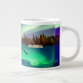 Grande Tasse Collage des aurores boréales de l'Alaska (Droite)