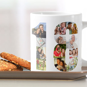 Grande Tasse Collage photo numéro 18 - 18e anniversaire