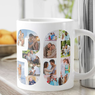 Grande Tasse Collage photo numéro 30 - 30e anniversaire