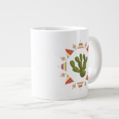 Grande Tasse Collection Llamarama | Cercle de cactus (Devant droit)