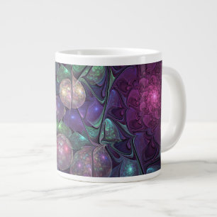 Grande Tasse Coloré brillant Art Abstrait Fractal moderne