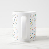 Grande Tasse Coloré Confetti Motif Automne (Dos)