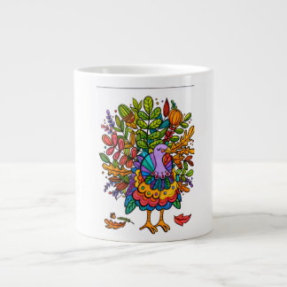 Grande Tasse Coloré et incroyable dindon stylé drôle