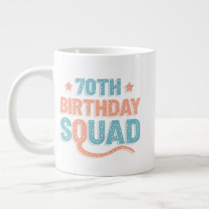 Grande Tasse Colorful Distressed 70e anniversaire