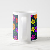 Grande Tasse Colorful Floral Pattern (Dos)