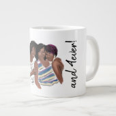 Grande Tasse Commande personnalisée toujours et quatre fois (Devant droit)