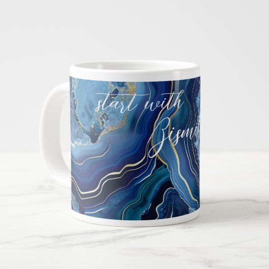 Grande Tasse Commencez avec Bismillah (Devant gauche)