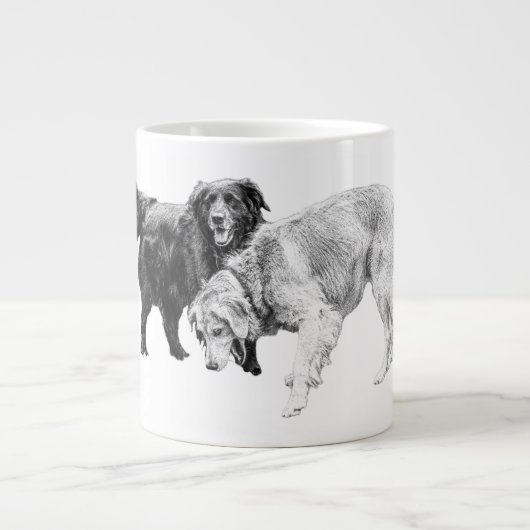 Grande Tasse Compagnons dans la Lumière d'automne (Devant)