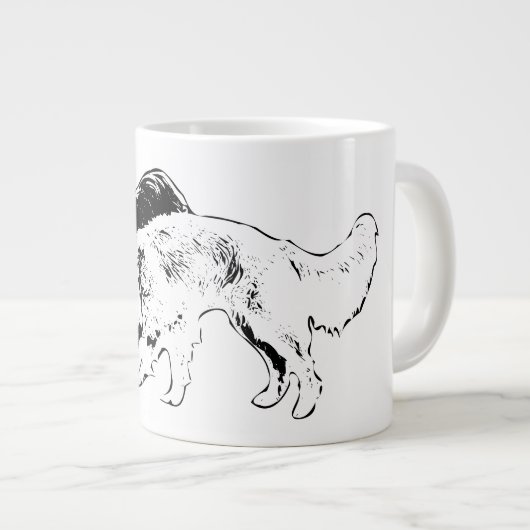 Grande Tasse Compagnons douces en encre (Devant droit)