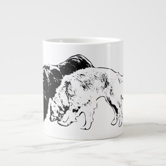 Grande Tasse Compagnons douces en encre (Devant)