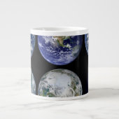 Grande Tasse Comparaison D'Image De Vues Iconiques De La Planèt (Devant)