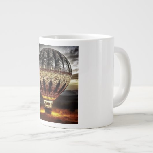 Grande Tasse Complex Design On Semi Transparent Hot Air Balloon (Devant droit)