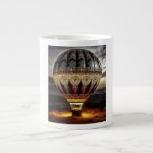 Grande Tasse Complex Design On Semi Transparent Hot Air Balloon (Devant)