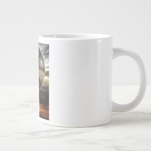 Grande Tasse Complex Design On Semi Transparent Hot Air Balloon (Droite)